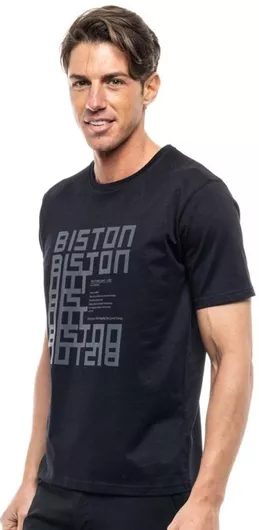 Biston T-shirt Μαύρο