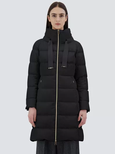 Herno Woven Μακρύ Γυναικείο Puffer Μπουφάν για Χειμώνα Raso