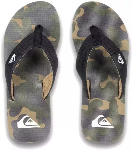 Quiksilver Molokai Layback Ανδρικά Flip Flops Ανατομικά Χακί
