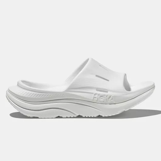 Hoka Glide Ora Recovery Ανδρικά Slides Λευκό