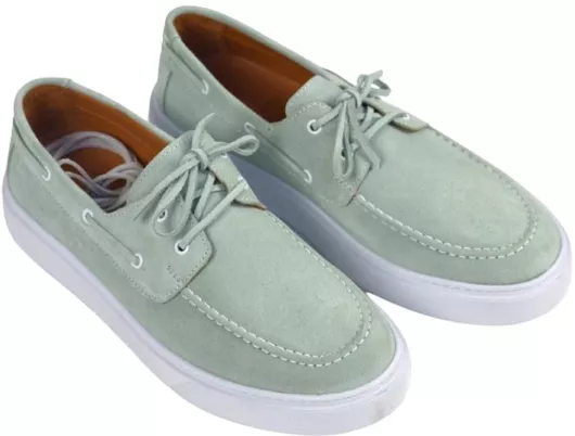 Rivieras-Shoes Suede Ανδρικά Μοκασίνια Πράσινο