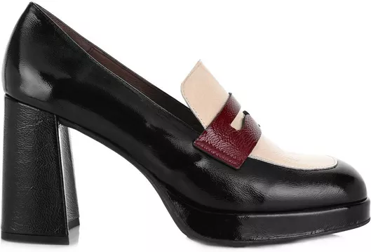 Wonders Δερμάτινες Γόβες Μαύρο