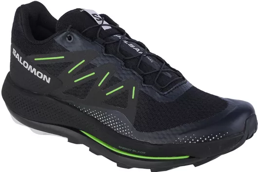 Salomon Pulsar Trail Ανδρικά Αθλητικά Παπούτσια Trail Running Black / Gecko Green