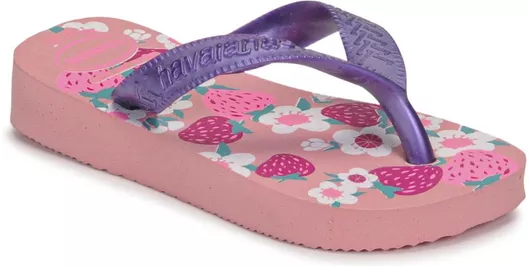 Havaianas Παιδικές Σαγιονάρες Flip Flops Μοβ με Σχέδιο Flores