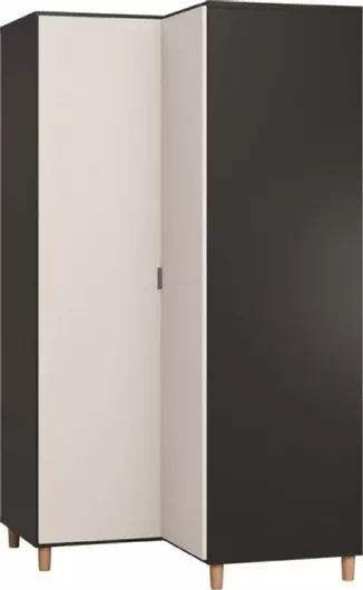 Παιδική Ντουλάπα Simple Γωνιακή 101.5x103.5x194.5cm