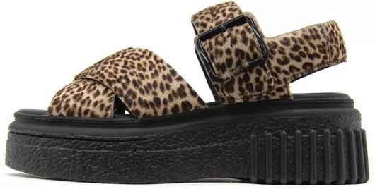 Clarks Καλοκαιρινές Γυναικείες Πλατφόρμες Καφέ