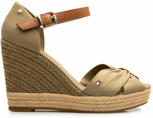 Tommy Hilfiger Καλοκαιρινές Γυναικείες Πλατφόρμες Χακί