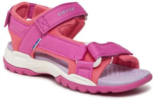 Geox Παιδικά Πέδιλα J Borealis Φούξια
