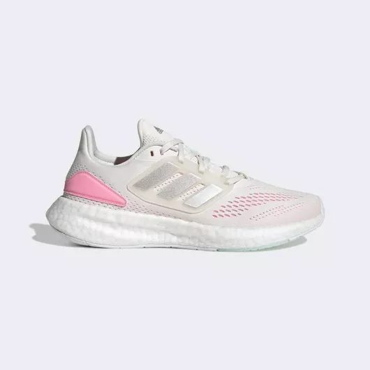 adidas Pureboost 22 Γυναικεία Αθλητικά Παπούτσια Running Cloud White / Silver Metallic / Beam Pink