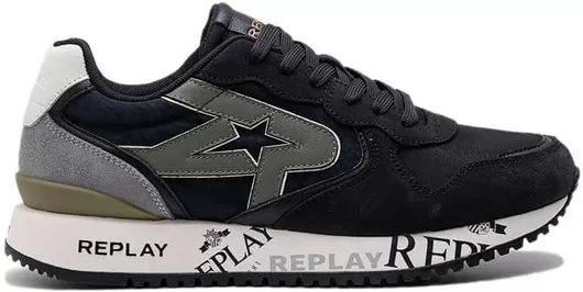 Replay Fiber M Print Μαύρο