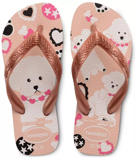 Havaianas Kids Top Pets Παιδικές Σαγιονάρες Embrace Fire Chalk