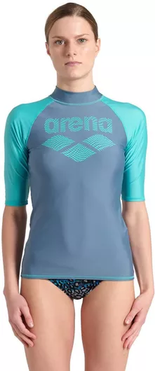 Arena Rash Vest Γυναικεία Μακρυμάνικη Αντηλιακή Μπλούζα Μπλε