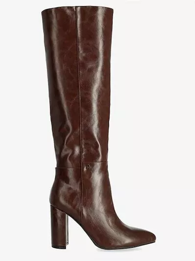 Mexx Krystal Γυναικείες Μπότες με Ψηλό Τακούνι Καφέ