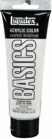 Ακρυλικό Χρώμα Liquitex Acrylic Color Basics 118ml 432 Titanium White