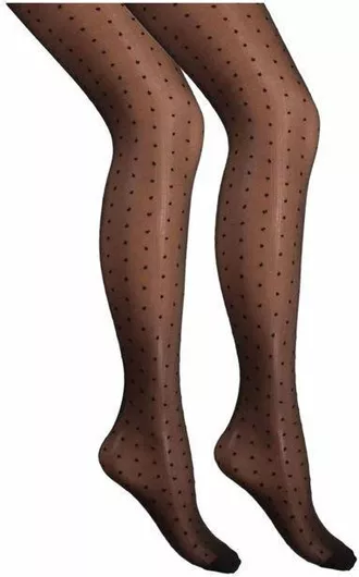 FMS Γυναικείο Καλσόν Μαύρο Πουά