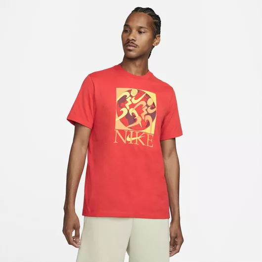 Nike Dri-Fit Αθλητικό T-shirt Κόκκινο