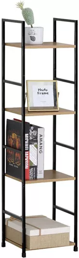 Βιβλιοθήκη Μαύρο 30x24x112cm