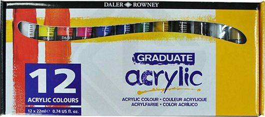 Ακρυλικό Χρώμα Daler Rowney Graduate Acrylic 22ml 12τμχ