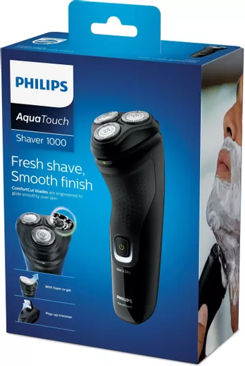 Philips Series 1000 S1223/41 Περιστρεφόμενη Ξυριστική Μηχανή Προσώπου Επαναφορτιζόμενη