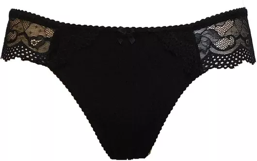 Norddiva Lingerie Dina Γυναικείο Brazil με Δαντέλα Μαύρο