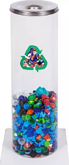 Κάδος Ανακύκλωσης Molyto Πλαστικός 50.10.005 25lt Διάφανος