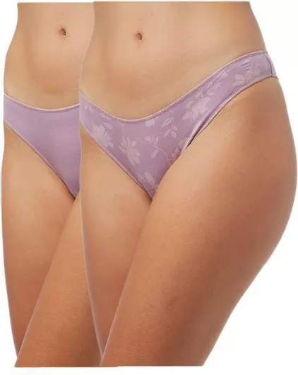 Minerva Γυναικεία Slip 2Pack Μοβ