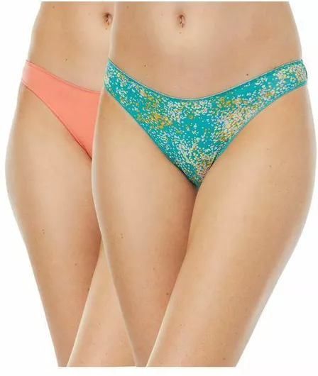 Minerva Fimelle Rio Γυναικεία Slip 2Pack Turquoise/Pink