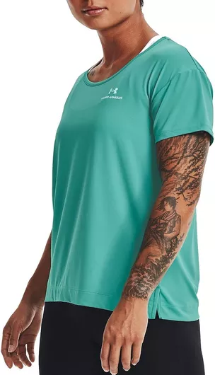 Under Armour Rush Energy Core Γυναικείο Αθλητικό T-shirt Fast Drying Τιρκουάζ