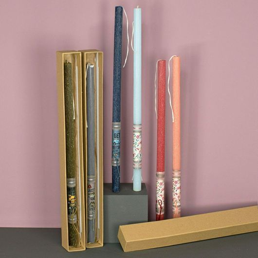 Πασχαλινή Λαμπάδα Χειροποίητη Μίνι Τυχαία Επιλογή Χρώματος & Σχεδίου