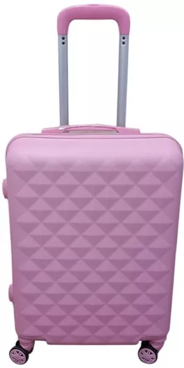 Βαλίτσα Ταξιδίου Felbags Καμπίνας Σκληρή Ύψους 55cm με 4 Ρόδες Ροζ