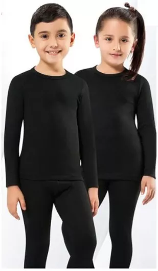 Kota Ic Giyim Παιδικό Ισοθερμικό Σετ Μαύρο