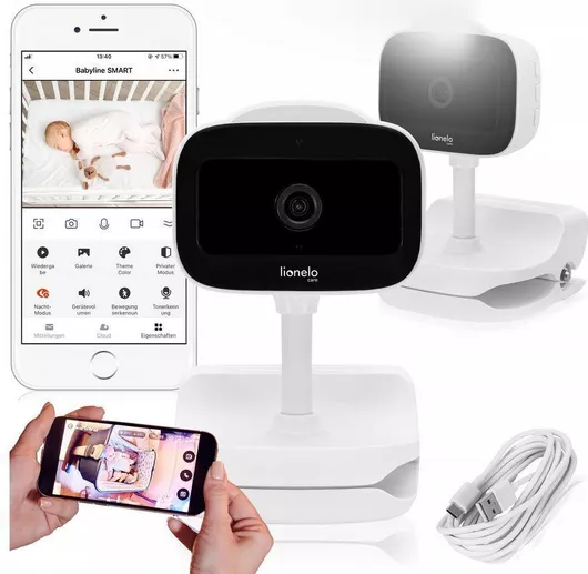Lionelo Babyline Go Ασύρματη Ενδοεπικοινωνία Μωρού Κάμερας & Ήχου , με Αμφίδρομη Επικοινωνία & Νανουρίσματα