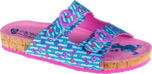 Skechers Παιδικές Σαγιονάρες Slides Ροζ Granola