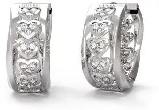 Σκουλαρίκι Guess Mon Amour Κρίκοι  Ατσάλι με Πέτρες