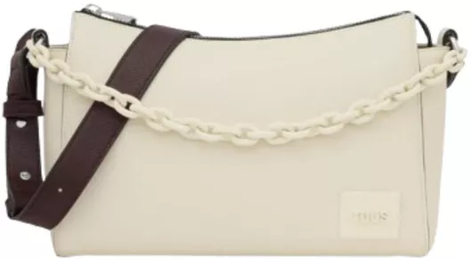 Γυναικεία Τσάντα Χιαστί Tous Bandolera Δερμάτινη Μπεζ
