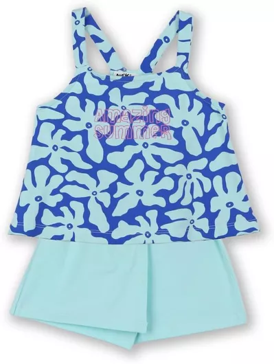 Nek Kids Wear Παιδικό Σετ με Σορτς Καλοκαιρινό 2τμχ Άκουα