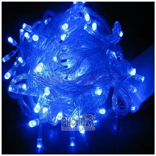 Λαmπάκι Χριστουγεννιάτικο 100 Led Φωτισmού 10 Μέτρα Μπλε