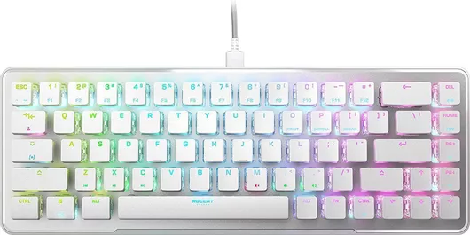 Roccat Vulcan II Mini AIMO Gaming Μηχανικό Πληκτρολόγιο 65% με RGB φωτισμό Αγγλικό USΛευκό