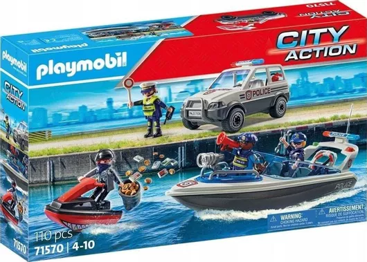 Playmobil City Action Police Poscig on the Water για 4-10 ετών