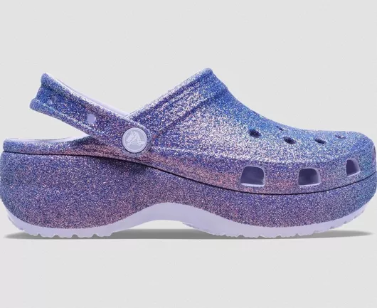 Crocs Classic Platform Γυναικεία Σαμπό Μοβ