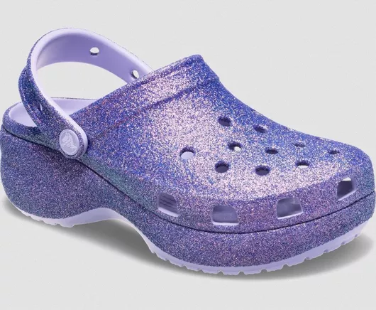 Crocs Classic Platform Γυναικεία Σαμπό Μοβ