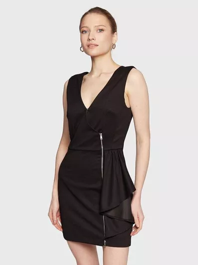 Guess Mini Φόρεμα Αμάνικο Μαύρο