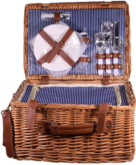 Καλάθι Πικ Νικ SP Souliotis για 2 Άτομα  Καφέ 