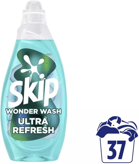 Υγρό Απορρυπαντικό Ρούχων Skip Wonder Wash Ultra Refresh 1.48lt 37 Μεζούρες