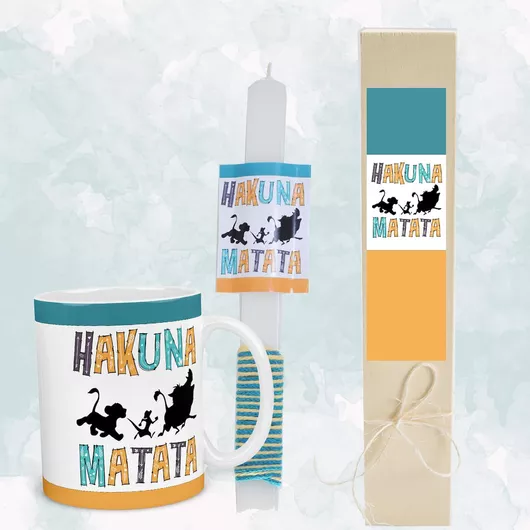 Πασχαλινή Λαμπάδα Πλακέ με Κουτί