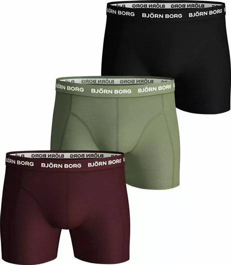 Björn Borg Sammy Seasonal Solids Ανδρικά Μποξεράκια 3Pack