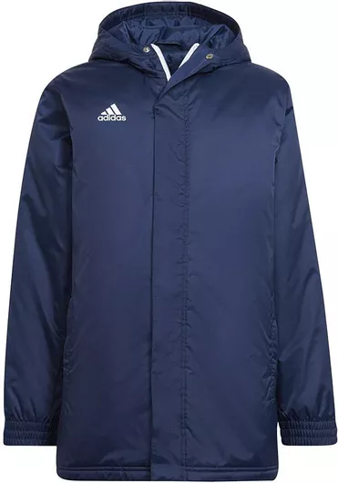 adidas Παιδικό Αθλητικό Μπουφάν Κοντό με Κουκούλα Μπλε Entrada