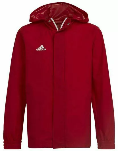 adidas Παιδικό Αθλητικό Μπουφάν Κοντό με Κουκούλα Μπορντό Entrada