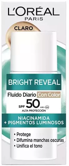 L'Oreal Paris Bright Reveal Αντηλιακή Λοσιόν Προσώπου SPF50 με Χρώμα Clear 50ml