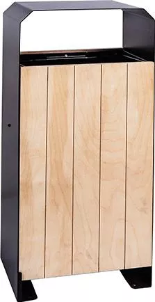 Κάδος Απορριμμάτων Molyto Ξύλινος 80lt Καφέ